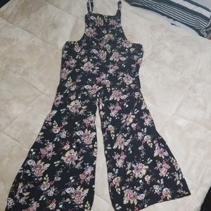 Black flower jumpsuit